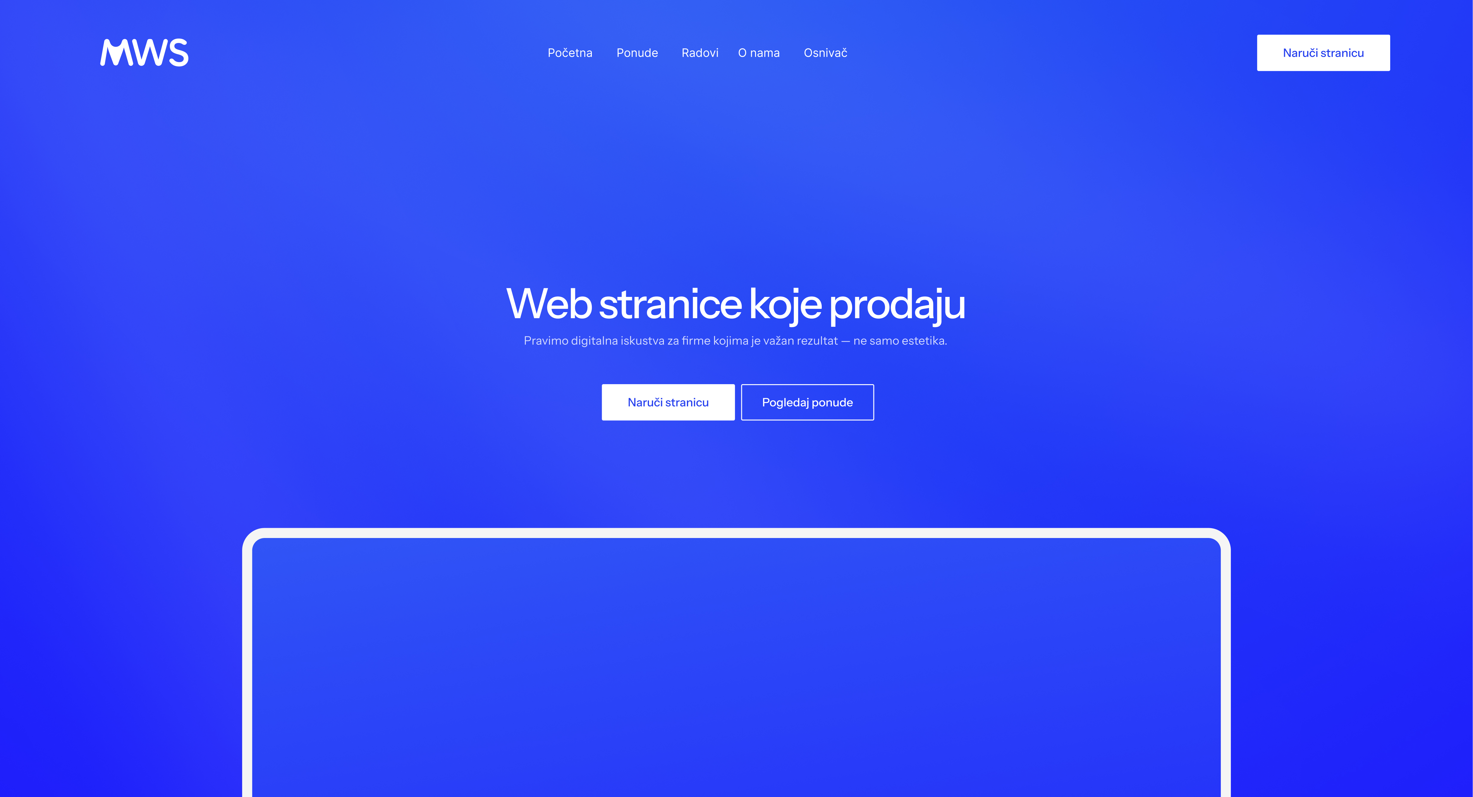 Portfolio web stranica dizajnera